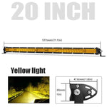 Dailyardtool® Single Row Ultra-Slim Spot Flood LED Light Bar