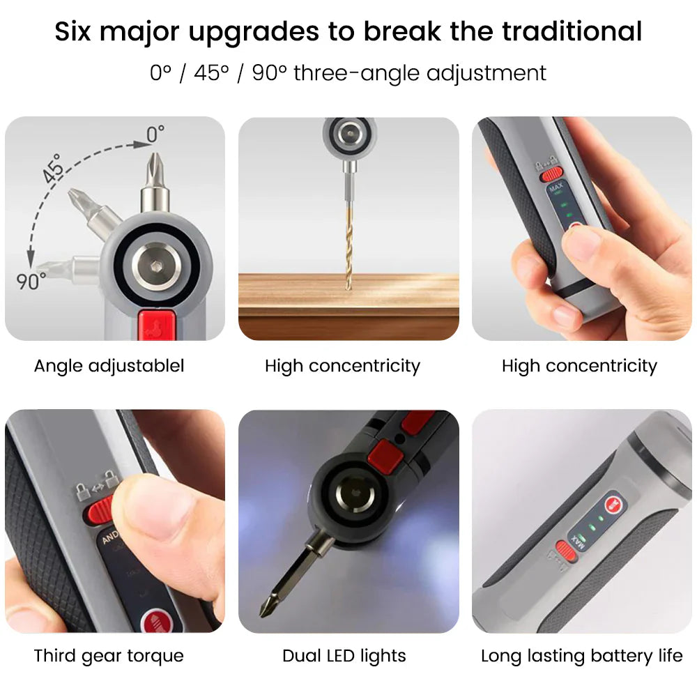 Dailyardtool®Mini Cordless Electric Screwdriver Kit – Power Up Anywhere
