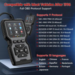 Dailyardtool® Advanced Diagnostic Tool Professional Engine Code Reader Reset Real-Time Data