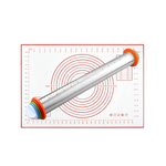 Dailyardtool® Adjustable Stainless Steel Rolling Pin with Thickness Rings