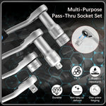 Dailyardtool®17PCS Pass Through Socket Set