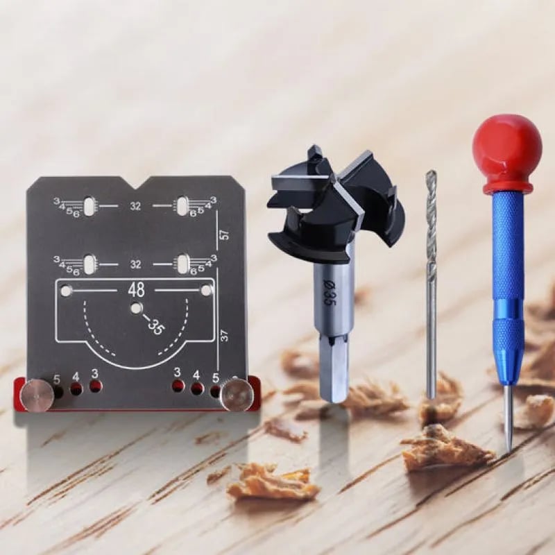 Dailyardtool® Hinge Drilling Positioner Auxiliary Tool