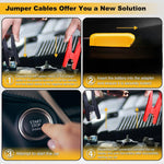Dailyardtool® Car Starter Jumper Cables With Adapter For Dewalt 20v