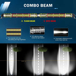 Dailyardtool® Single Row Ultra-Slim Spot Flood LED Light Bar