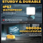 Dailyardtool®3000LM Cordless LED Work Light with charging Ports
