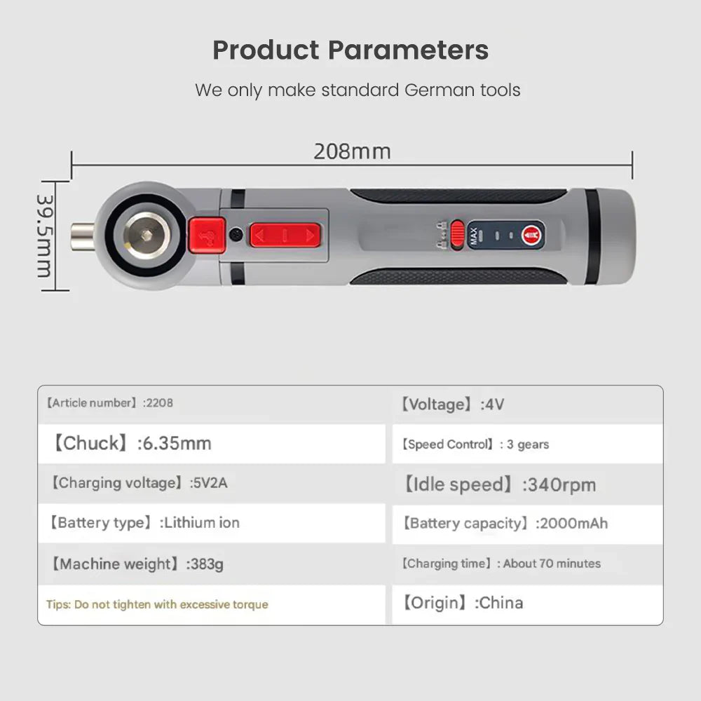 Dailyardtool®Mini Cordless Electric Screwdriver Kit – Power Up Anywhere