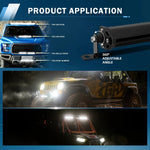 Dailyardtool® Single Row Ultra-Slim Spot Flood LED Light Bar