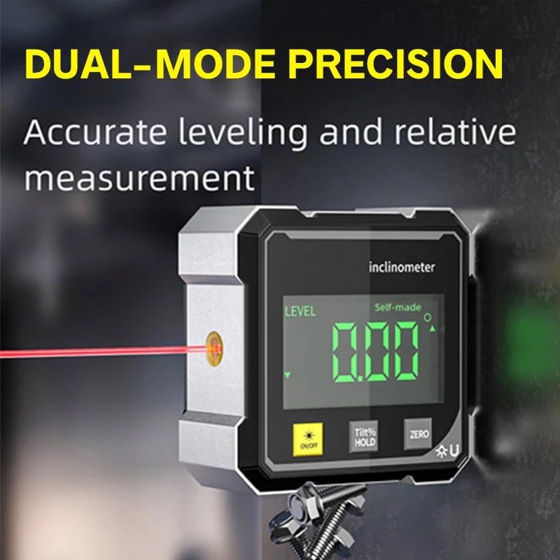 Dailyardtool®Dailyardtool®4-Side Magnetic Digital Angle Gauge with Laser