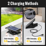 Dailyardtool®USB & Solar-Powered Four-Colour Adjustable Torch for Outdoor Use
