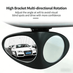 Dailyardtool® HD Car Blind Spot Elimination Mirror - 360° Rotatable, Rain/Fog Resistant