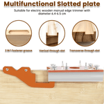 Dailyardtool® 2-in-1 Woodworking Trimmer Slotting Auxiliary Positioning Bracket
