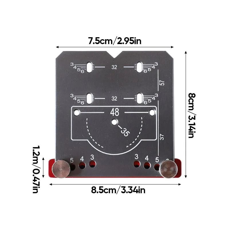 Dailyardtool® Hinge Drilling Positioner Auxiliary Tool