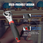Dailyardtool® Adjustable Ratchet Wrench Kit for 6-22mm Screw