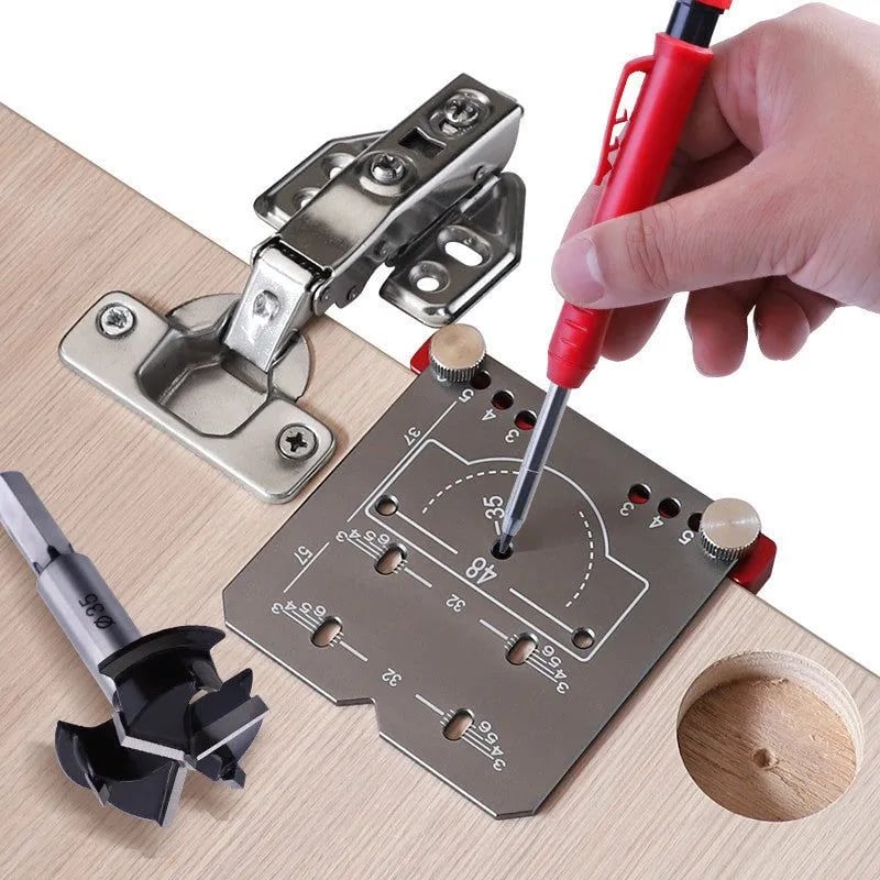 Dailyardtool® Hinge Drilling Positioner Auxiliary Tool