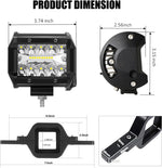 Dailyardtool® 4 Inch LED Pods with Tow Hitch Mounting Brackets
