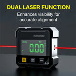 Dailyardtool®Dailyardtool®4-Side Magnetic Digital Angle Gauge with Laser