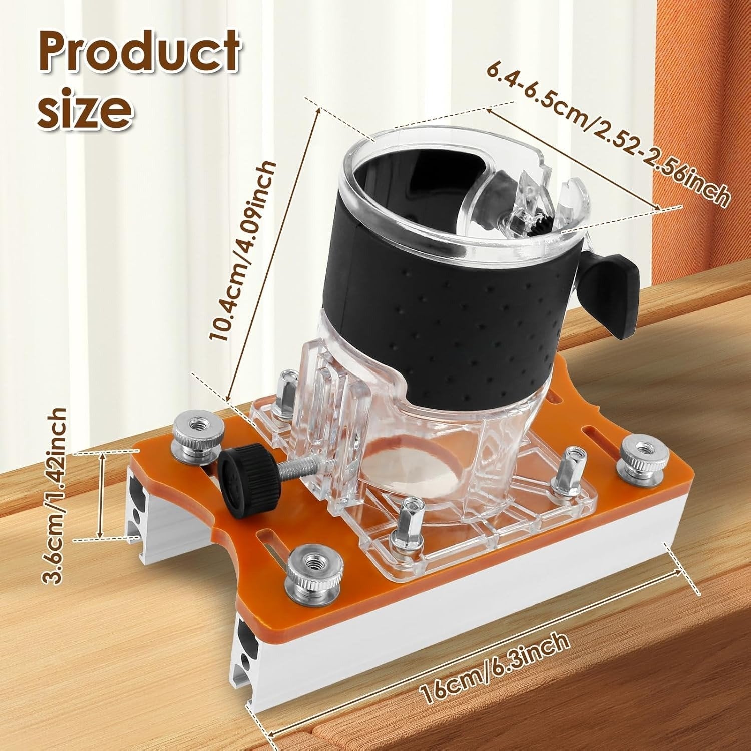 Dailyardtool® 2-in-1 Woodworking Trimmer Slotting Auxiliary Positioning Bracket