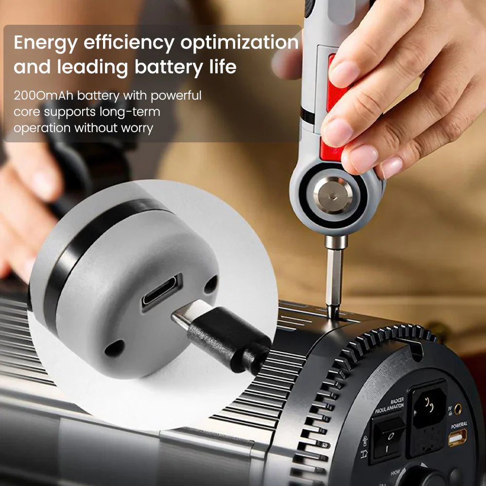Dailyardtool®Mini Cordless Electric Screwdriver Kit – Power Up Anywhere