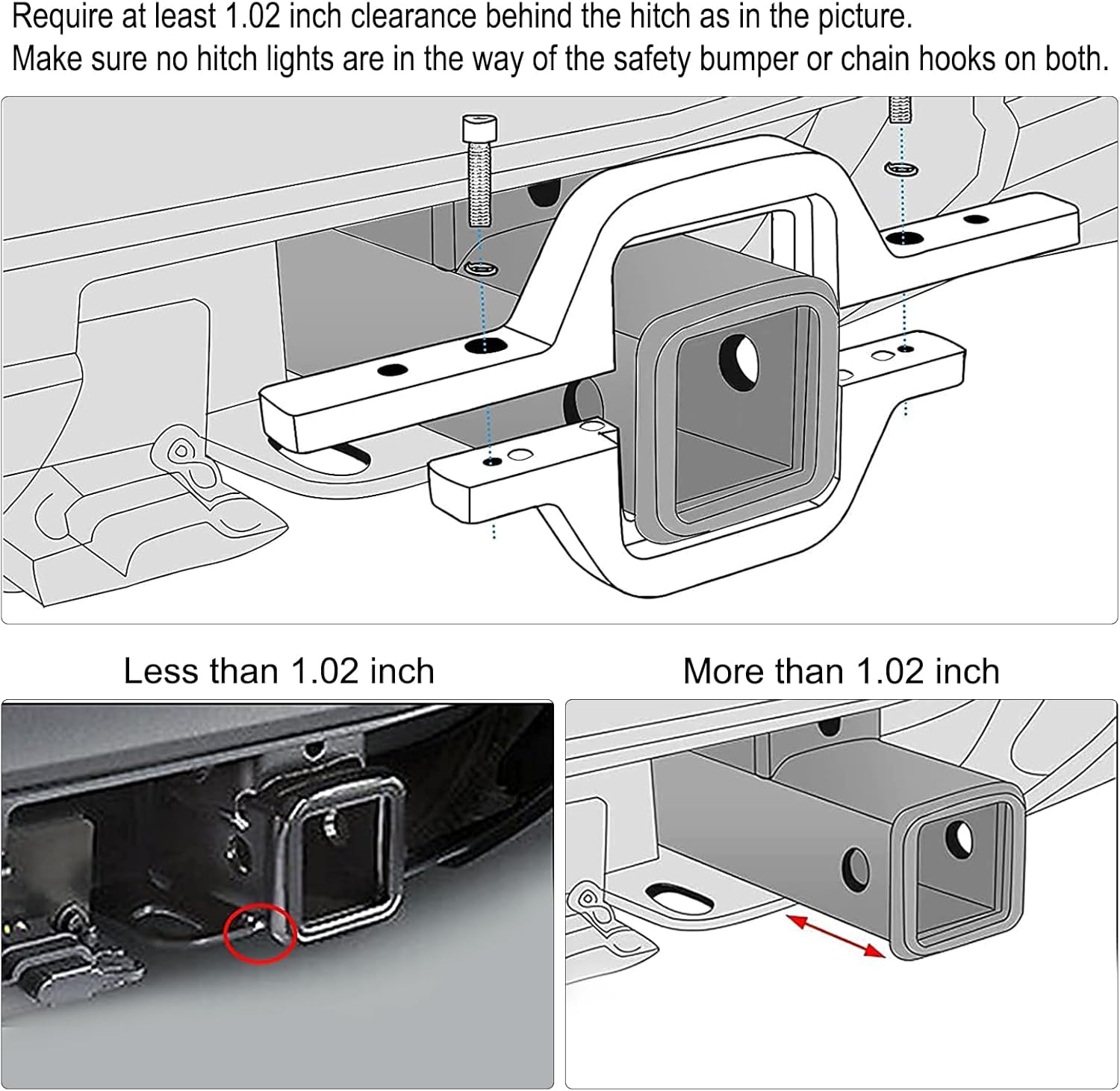 Dailyardtool® 4 Inch LED Pods with Tow Hitch Mounting Brackets
