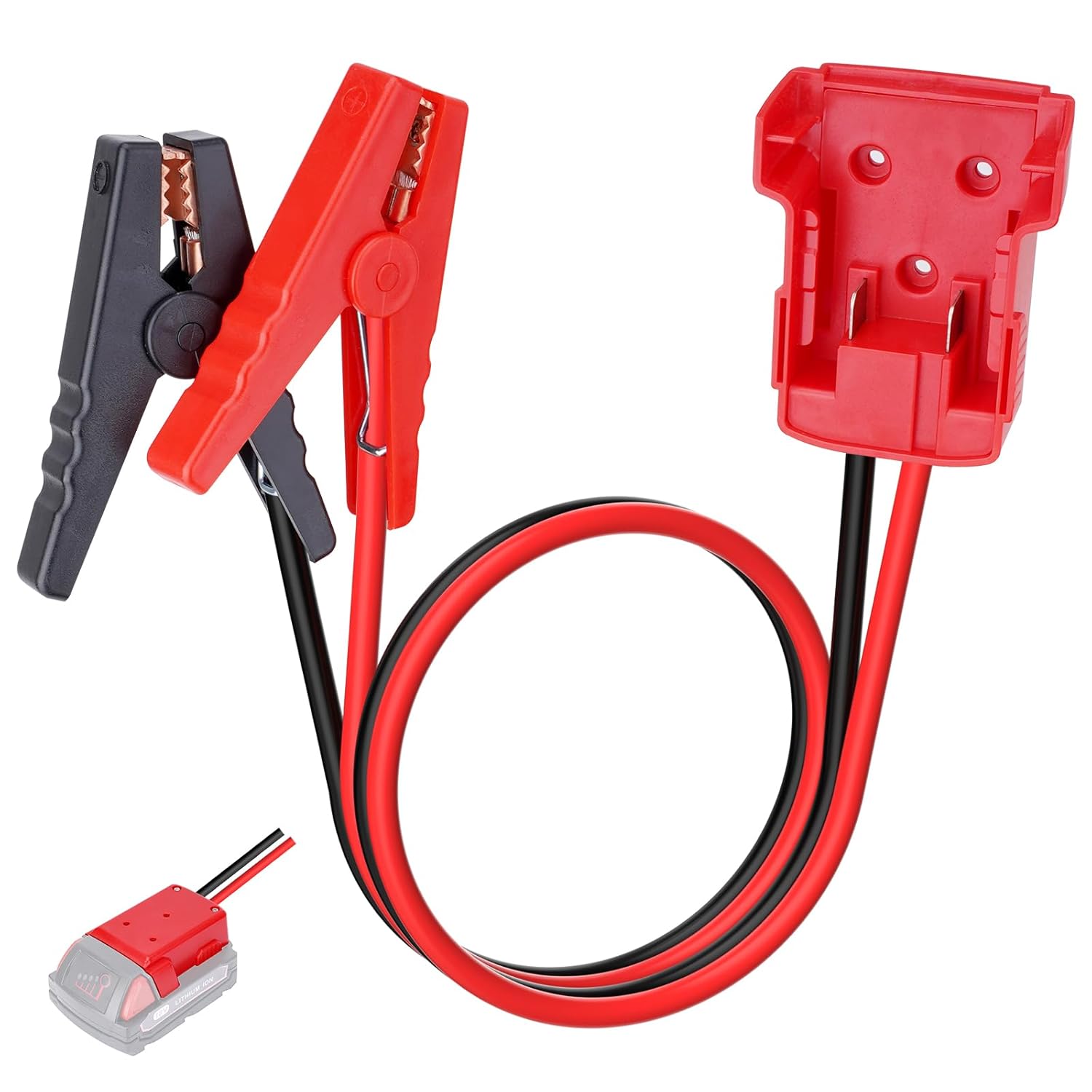 Dailyardtool® Car Starter Jumper Cables With Adapter For Dewalt 20v