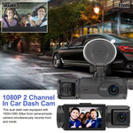 Dailyardtool®2.0-Inch IPS Screen HD 1080P 3 Lens Dashcam With Night Vision&Wifi Link