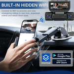 Dailyardtool® 360° Car DVR WiFi 4Channels Dash Cam Video Recorder
