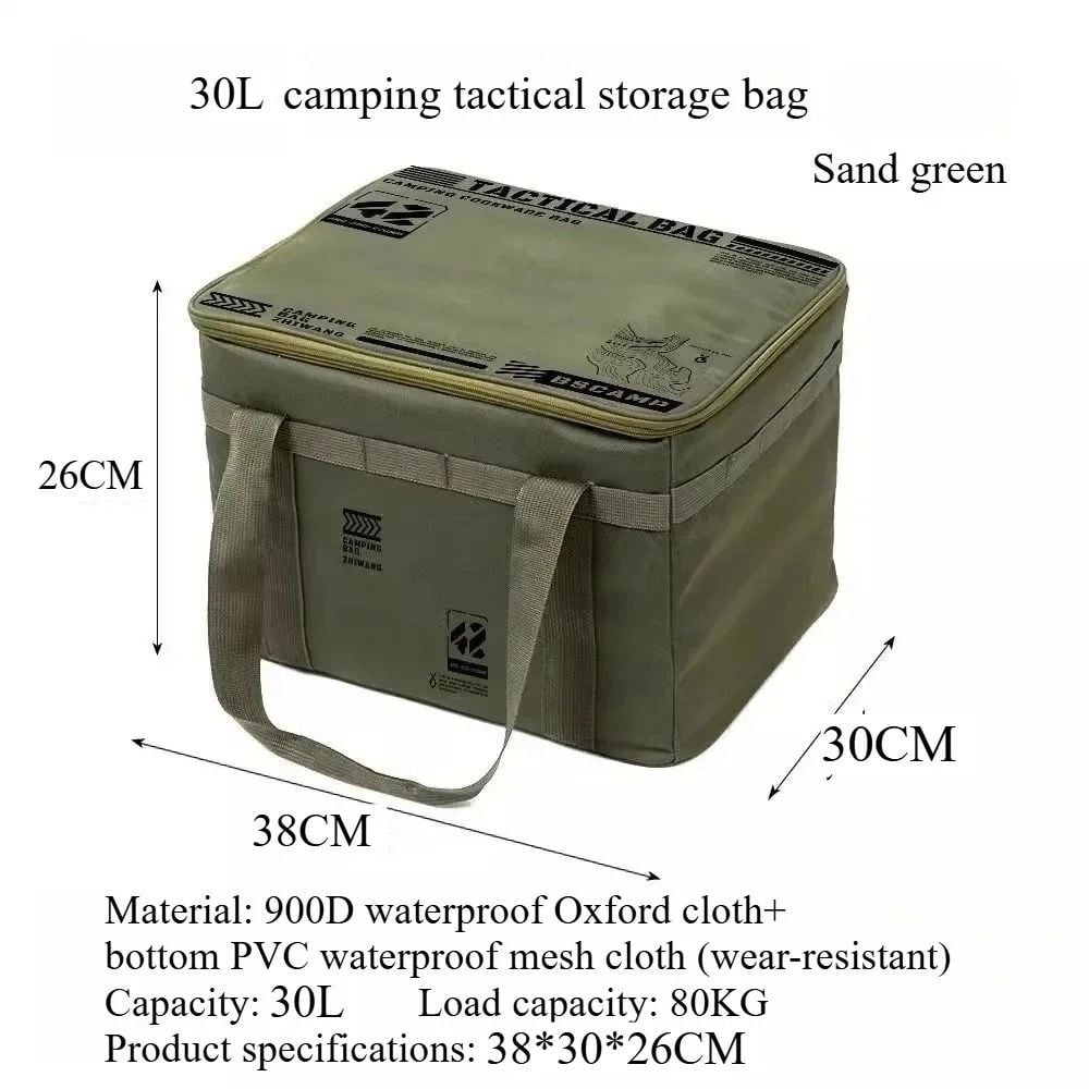 Dailyardtool® Large Capacity Outdoor Folding Storage Bag Waterproof Portable Camping & Picnic Organizer