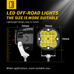 Dailyardtool®Amber LED Light Bar – Adjustable Curved/Straight Linkable Off-Road Lights (IP67 Waterproof, Spot/Flood Beam for 12V/24V Vehicles)