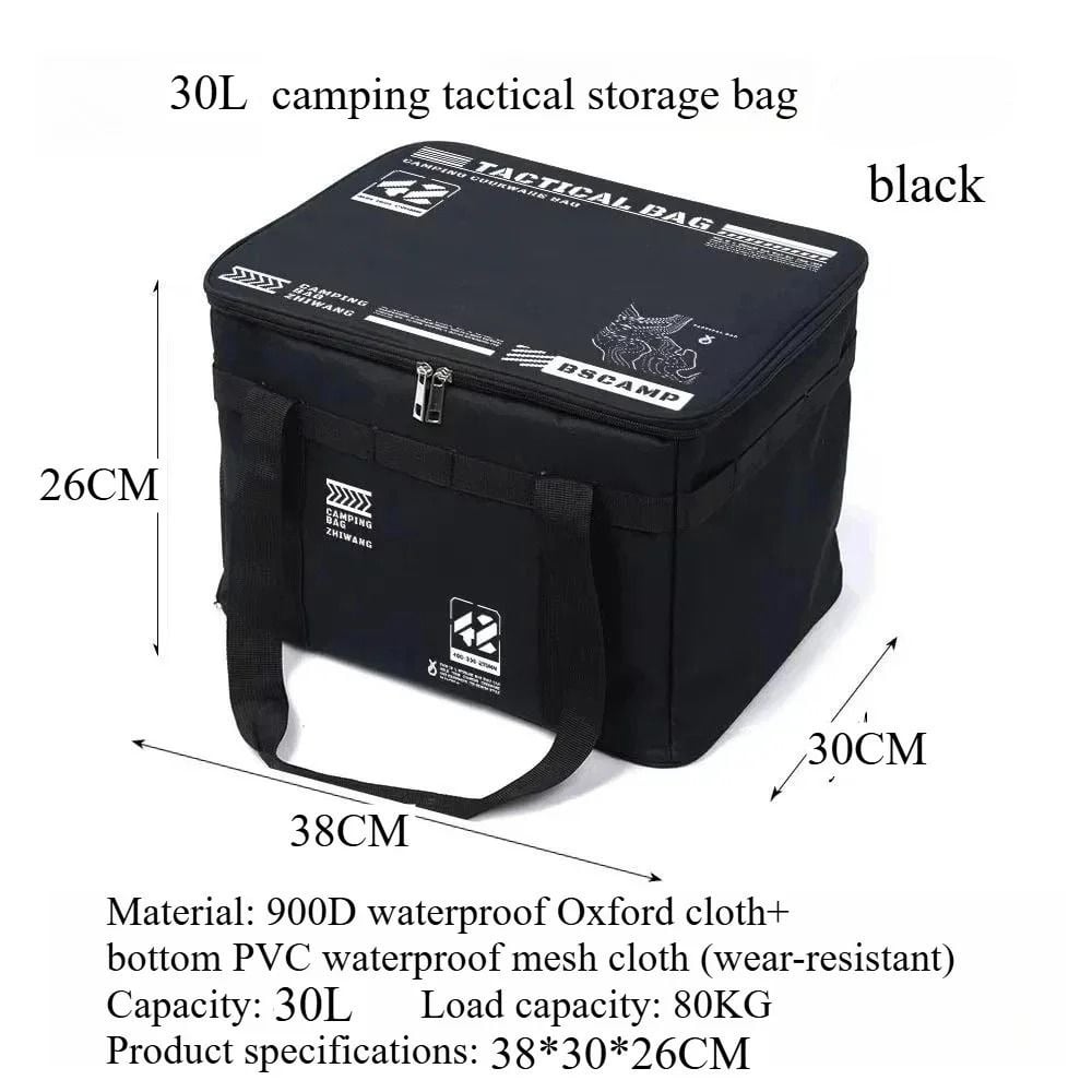 Dailyardtool® Large Capacity Outdoor Folding Storage Bag Waterproof Portable Camping & Picnic Organizer