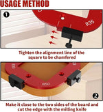 Dailyardtool® The Ultimate Cutting Template: Achieve Accurate Angles and Arcs with Ease