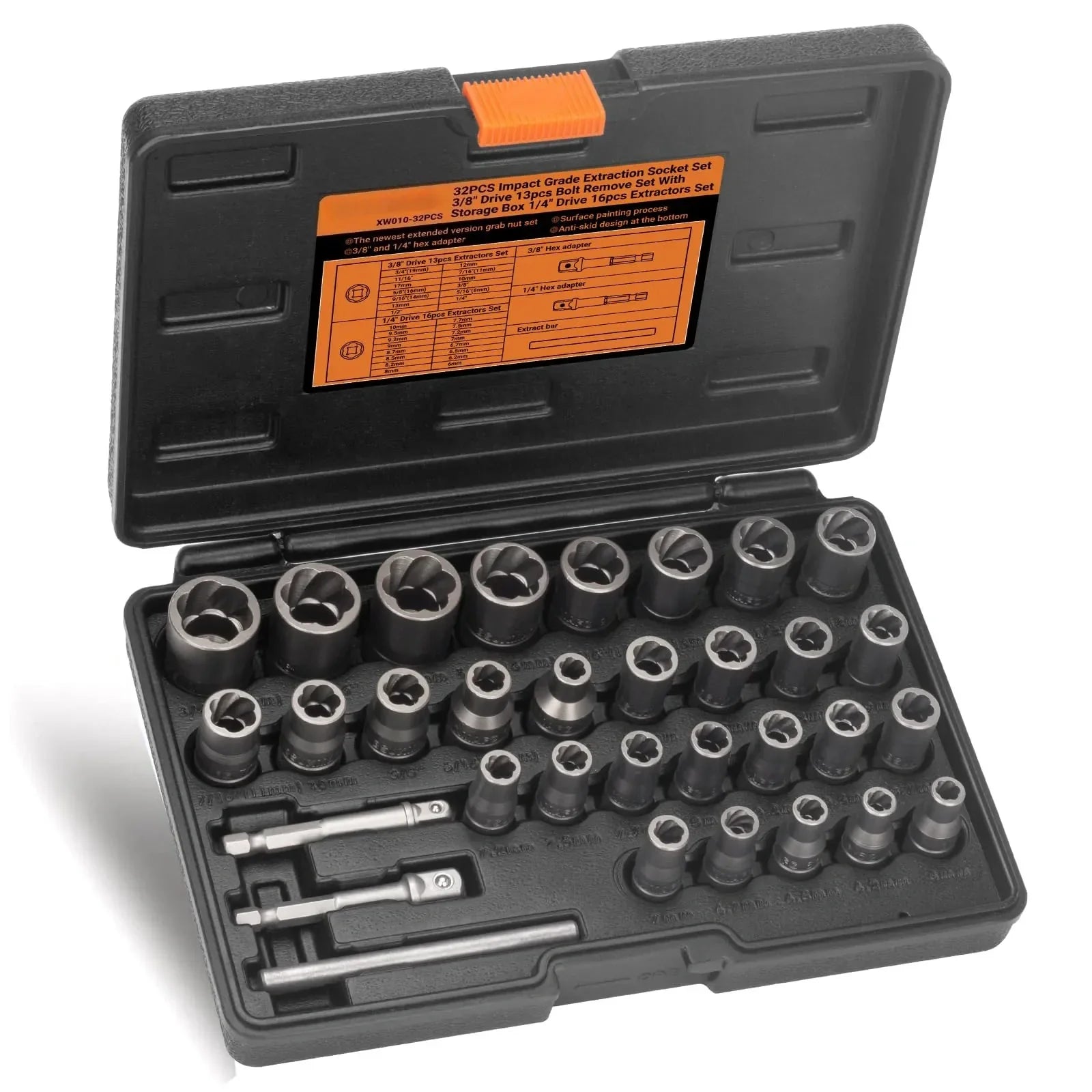Dailyardtool®Mroace 32PCS Impact Bolt Extractor Socket Set（Free shipping）