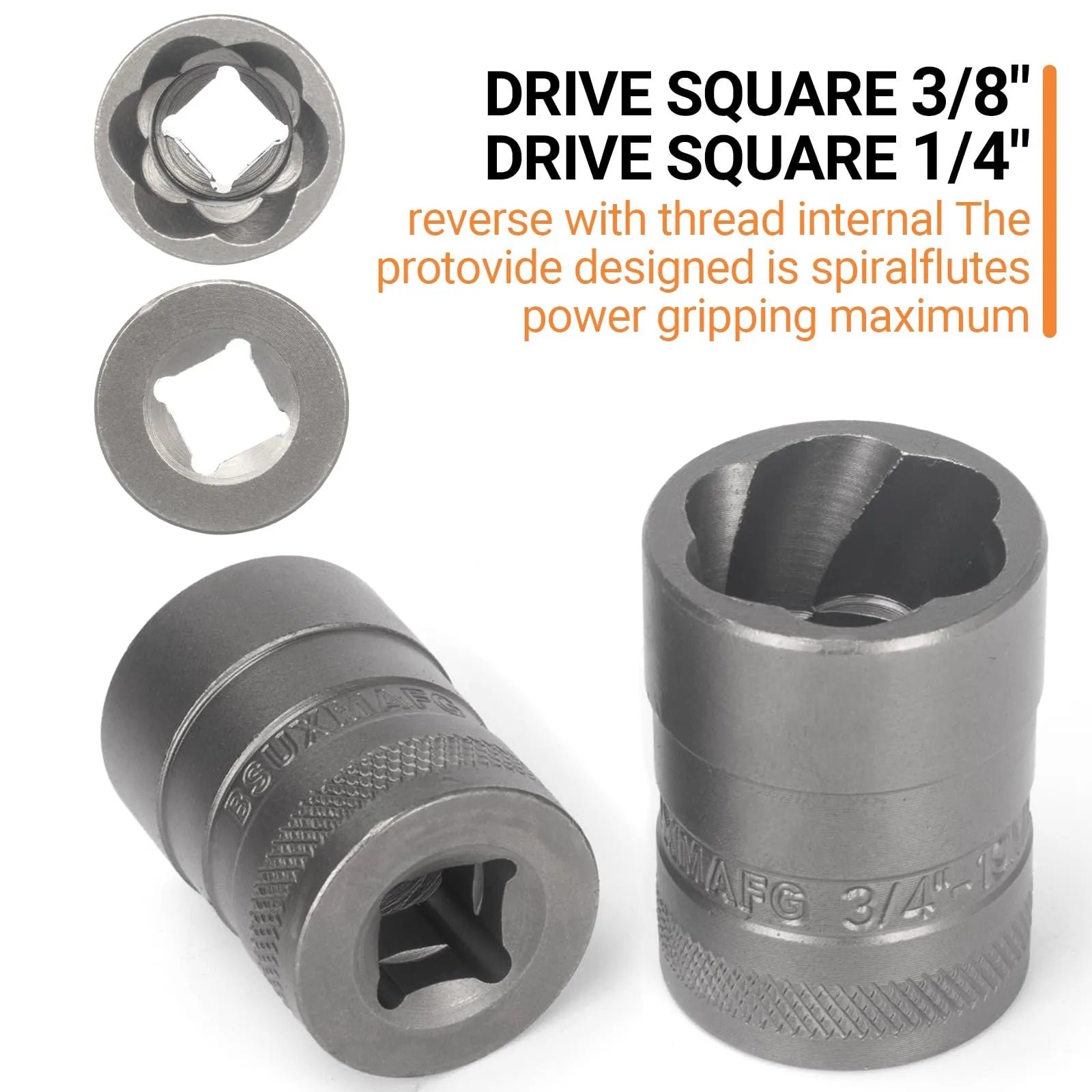 Dailyardtool®Mroace 32PCS Impact Bolt Extractor Socket Set（Free shipping）