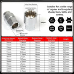 Dailyardtool®17PCS Pass Through Socket Set