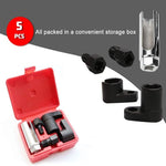 Dailyardtool®Automotive O2 Sensor Offset Socket & Thread Chaser 5 PCS Set