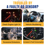 Dailyardtool®Automotive O2 Sensor Offset Socket & Thread Chaser 5 PCS Set