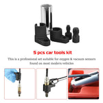 Dailyardtool®Automotive O2 Sensor Offset Socket & Thread Chaser 5 PCS Set