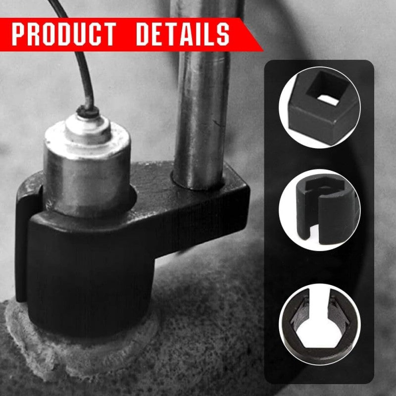 Dailyardtool®Automotive O2 Sensor Offset Socket & Thread Chaser 5 PCS Set